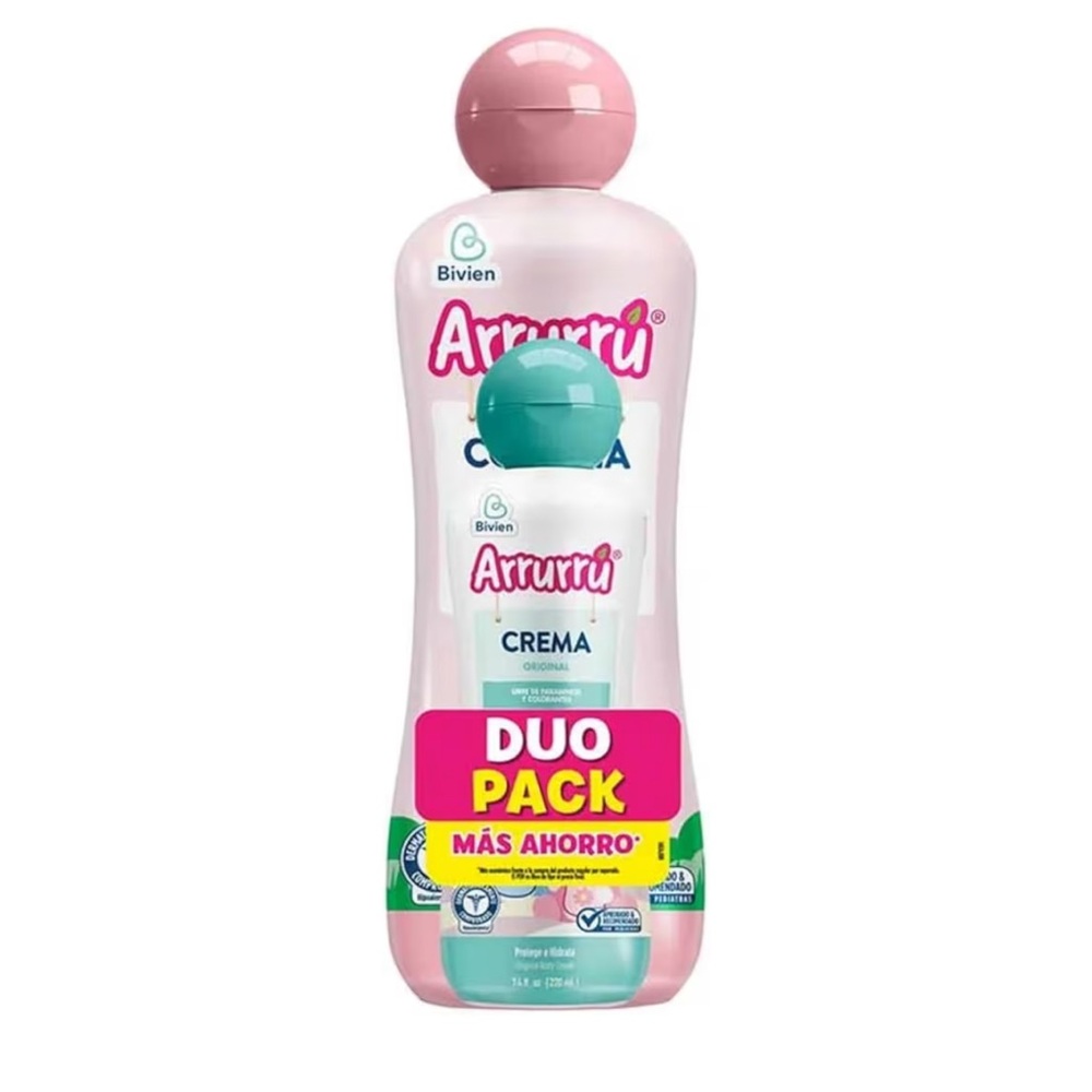 Duo Pack Arrurú Rosado 400ml (13.52 fl.oz) + Crema Original 220 ml (7.43 fl.oz)